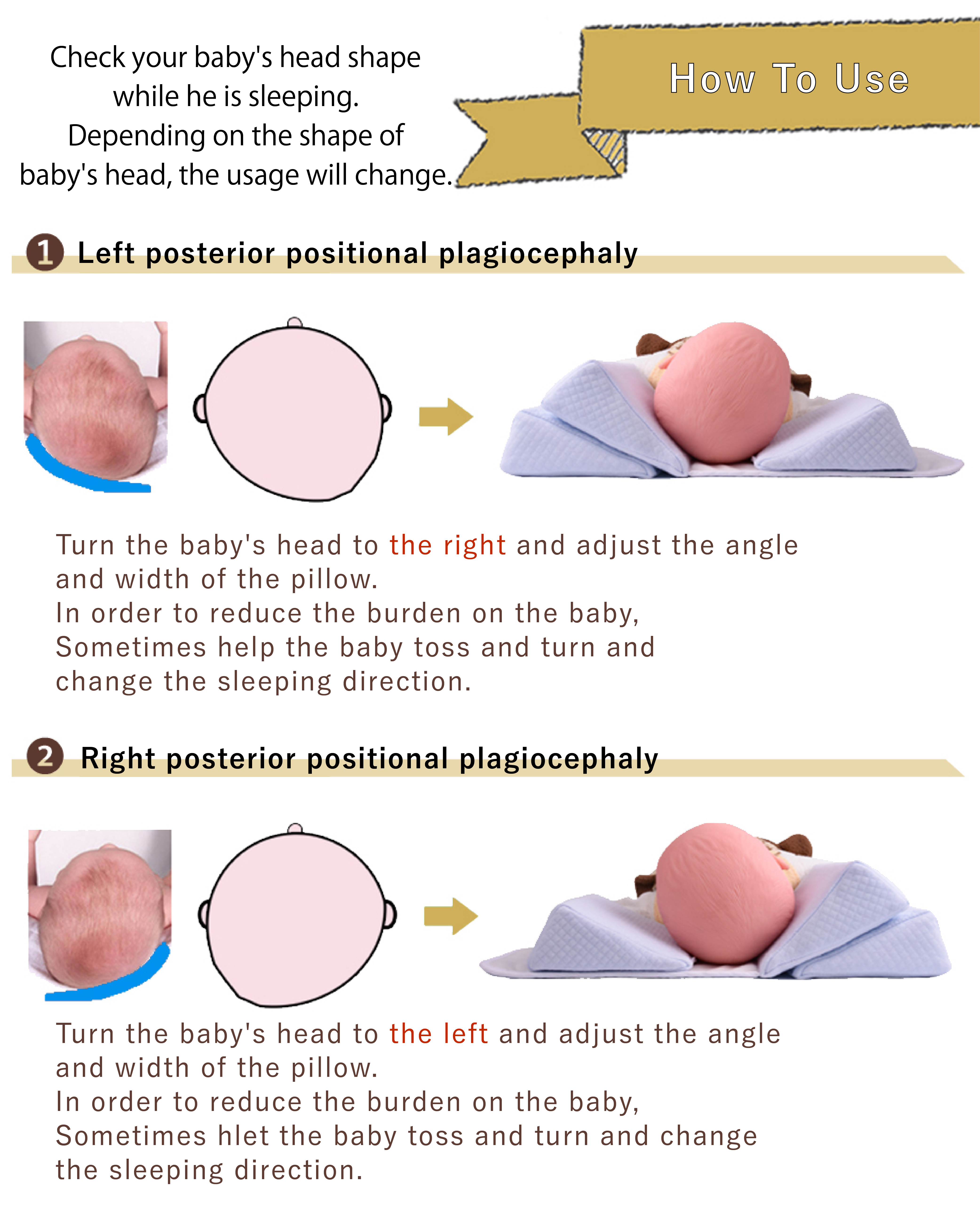 How to use baby orthodontic pillow